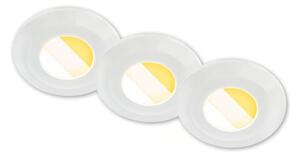 Briloner 7588036 -SADA 3xLED Koup podh svítidlo KLIRA 3xLED/4,9W/230V IP44 bílá