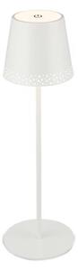 Brilo - LED St nab dotyk stolní lampa KIKI LED/2,6W/5V IP44 2600 mAh bílá