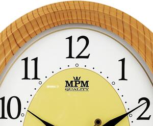 Designové plastové hodiny oranžové MPM E01.1898