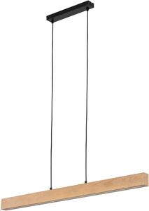 TK Lighting Teo závěsné svítidlo 1x36 W černá-dřevo 6615