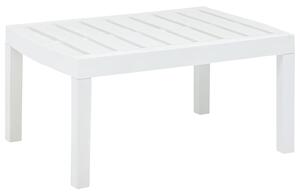 Zahradní stolek bílý 78 x 55 x 38 cm plast