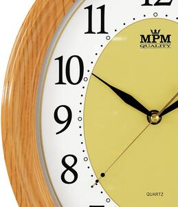 Designové plastové hodiny oranžové MPM E01.1898