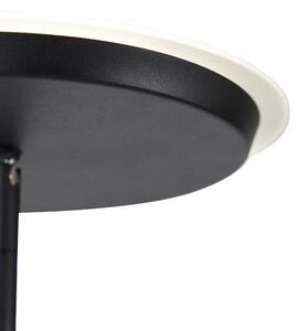 Moderní stojací lampa černá včetně LED a stmívače - Bumu