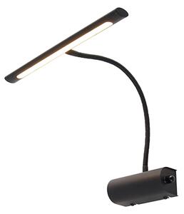 Designové nástěnné svítidlo černé 32 cm včetně LED se stmívačem - Tableau