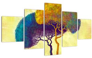 Obraz - Stromy na kopci (125x70 cm)