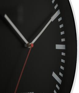 Designové kovové hodiny stříbrné/černé MPM E01.2483