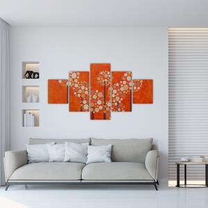 Obraz - Oranžový les (125x70 cm)