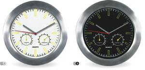 Designové kovové hodiny bílé/stříbrné MPM E01.2485