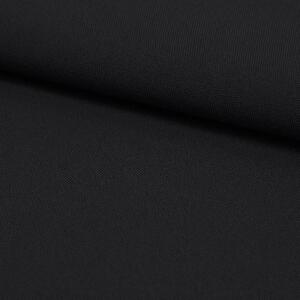 Jednobarevná látka Panama stretch MIG34 černá, šířka 150 cm