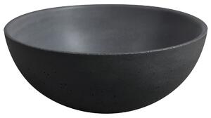 Sapho MINOR betonové umývátko na desku, Ø 26cm, antracit