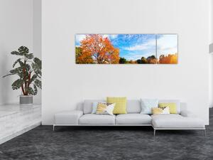 Obraz - Podzimní krajina (170x50 cm)