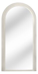 Moderní art deco závěsné zrcadlo Swan s klenutým rámem se čtyřvrstvým designem v bílé barvě 160 cm