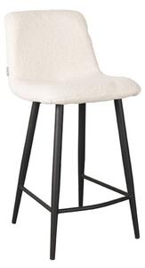 LABEL51 Ivory plyšová barová židle Jep