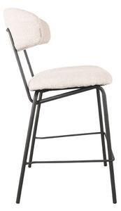 LABEL51 Přírodní plyšová barová židle Zack