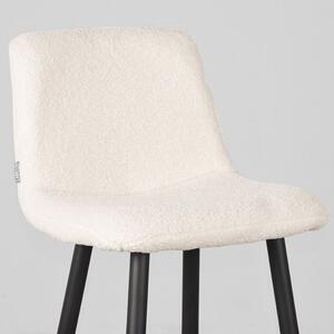 LABEL51 Ivory plyšová barová židle Jep