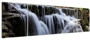 Obraz - Kaskády vodopádů (170x50 cm)