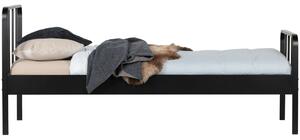 Hoorns Černá kovová postel Sheldon 90 x 200 cm