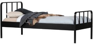 Hoorns Černá kovová postel Sheldon 90 x 200 cm