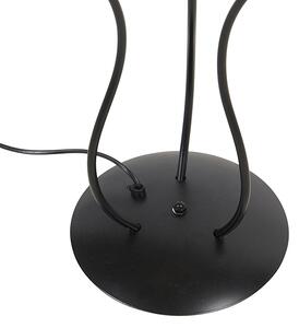 Designová stojací lampa černá 3 -light - Wimme
