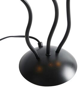 Designová stolní lampa černá 3-světelná - Wimme