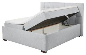 Postel s matrací a topperem ARTOS 6 stříbrná, 180x200 cm