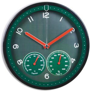 MPM Zelené nástěnné kulaté hodiny MPM E01.3084 (MPM Zelené nástěnné kulaté hodiny MPM E01.3084)