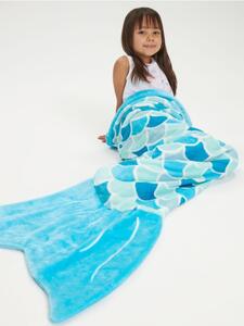 Sinsay - Přikrývka ve tvaru ocasu mořské panny - modrá