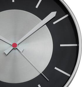 Designové plastové hodiny stříbrné/černé MPM E01.3457