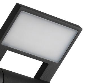 Venkovní nástěnné svítidlo šedé včetně LED IP54 s pohybovým senzorem - Zane