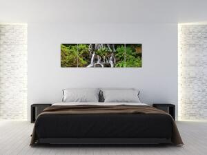 Obraz vodopádů v tropickém lese (170x50 cm)