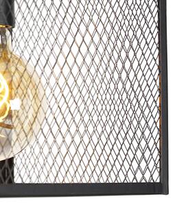 Průmyslová závěsná lampa černá 3-světlo - Cage Robusto