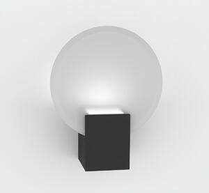 NORDLUX Skleněné nástěnné LED osvětlení do koupelny HESTER, 9W, černé 2015391003