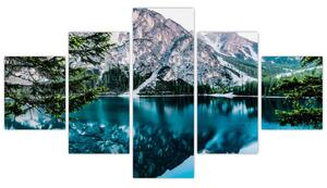Obraz Jezera v Alpách (125x70 cm)