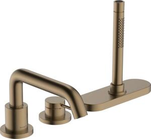 Vanová baterie Hansgrohe Tecturis S bez podomítkového tělesa kartáčovaný bronz 73447140