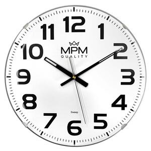 MPM Stříbrné netikající sweep hodiny MPM E01.3816