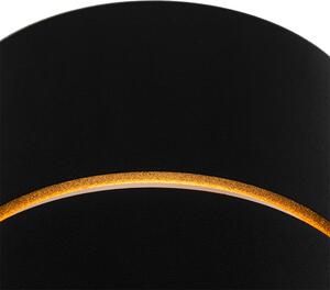 Designové nástěnné svítidlo černé se zlatem - Pia
