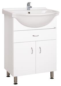 Koupelnová skříňka s umyvadlem Keramia Pro 60x50 cm bílá PRO60Z