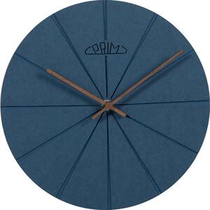 Dřevěné designové hodiny modré Nástěnné hodiny PRIM Design I