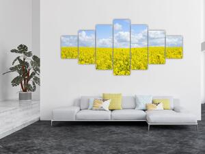 Obraz žlutého pole (210x100 cm)
