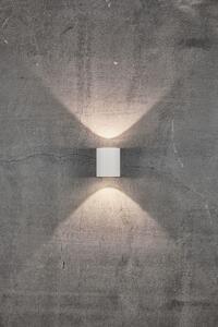NORDLUX Venkovní nástěnné hliníkové LED osvětlení CANTO, 2x6W, bílé, kulaté 49701001