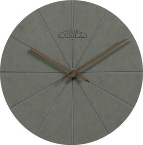 Dřevěné designové hodiny šedé Nástěnné hodiny PRIM Design II