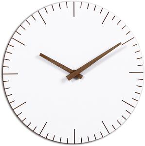 Dřevěné designové hodiny bílé MPM Andy C - E01.3870.C