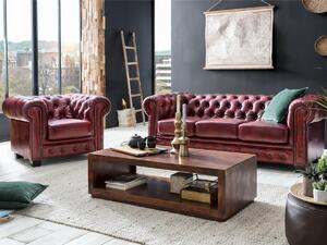 Sob nábytek - Sedací souprava kůže Chesterfield červená - F0A00000446W