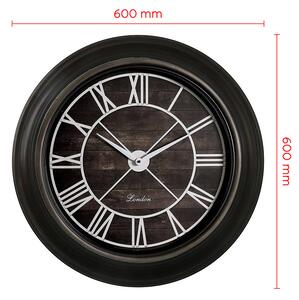 Designové plastové hodiny tmavě hnědé MPM E01.3878