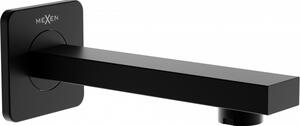 Mexen CUBE, podomítkové vanové rameno 16cm, černá, 79370-70