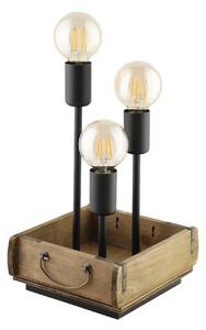 EGLO Vintage stolní lampa WOOTTON, 3xE27, 40W 43594
