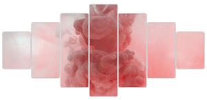 Obraz červeného dýmu (210x100 cm)