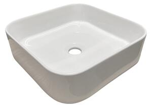 Comad Keramické umyvadlo na desku Sara-2 37,5 cm bílý lesk