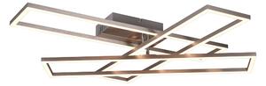 Trio Leuchten R64423107 CORSO - Moderní LED stropní lustr s natáčecími rameny s dálkovým ovladačem, LED 36W, 2700 - 6000K (Moderní stropní lustr s dálkovým ovladačem v matném niklu)