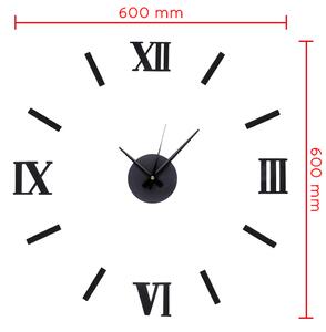 MPM Černé nalepovací nástěnné hodiny MPM E01.3511.90